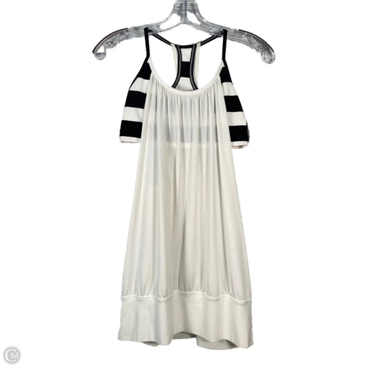 Athletic Tank Top By Lululemon In Black & Cream, Size: S