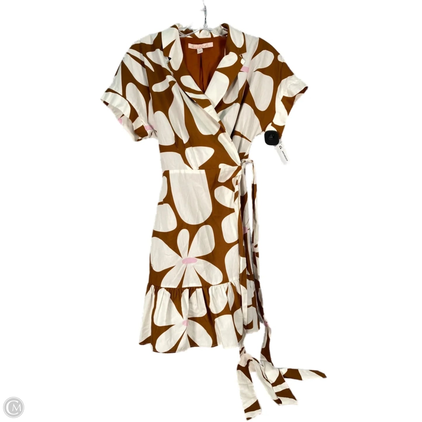 Dress Casual Short By Hutch In Brown & Cream, Size: S