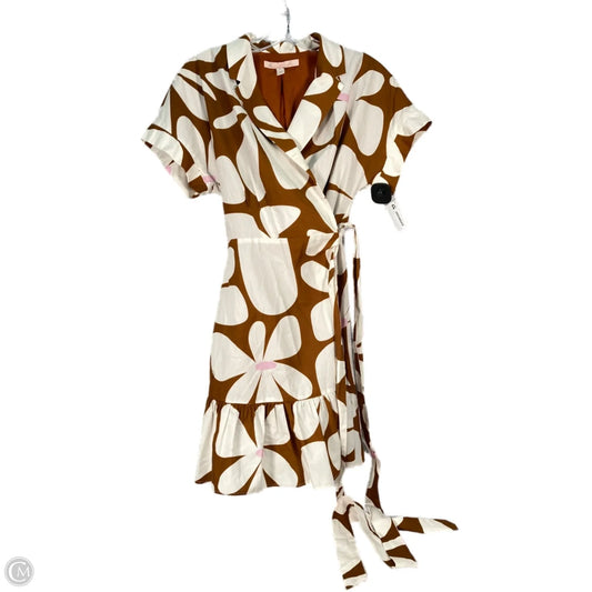 Dress Casual Short By Hutch In Brown & Cream, Size: S