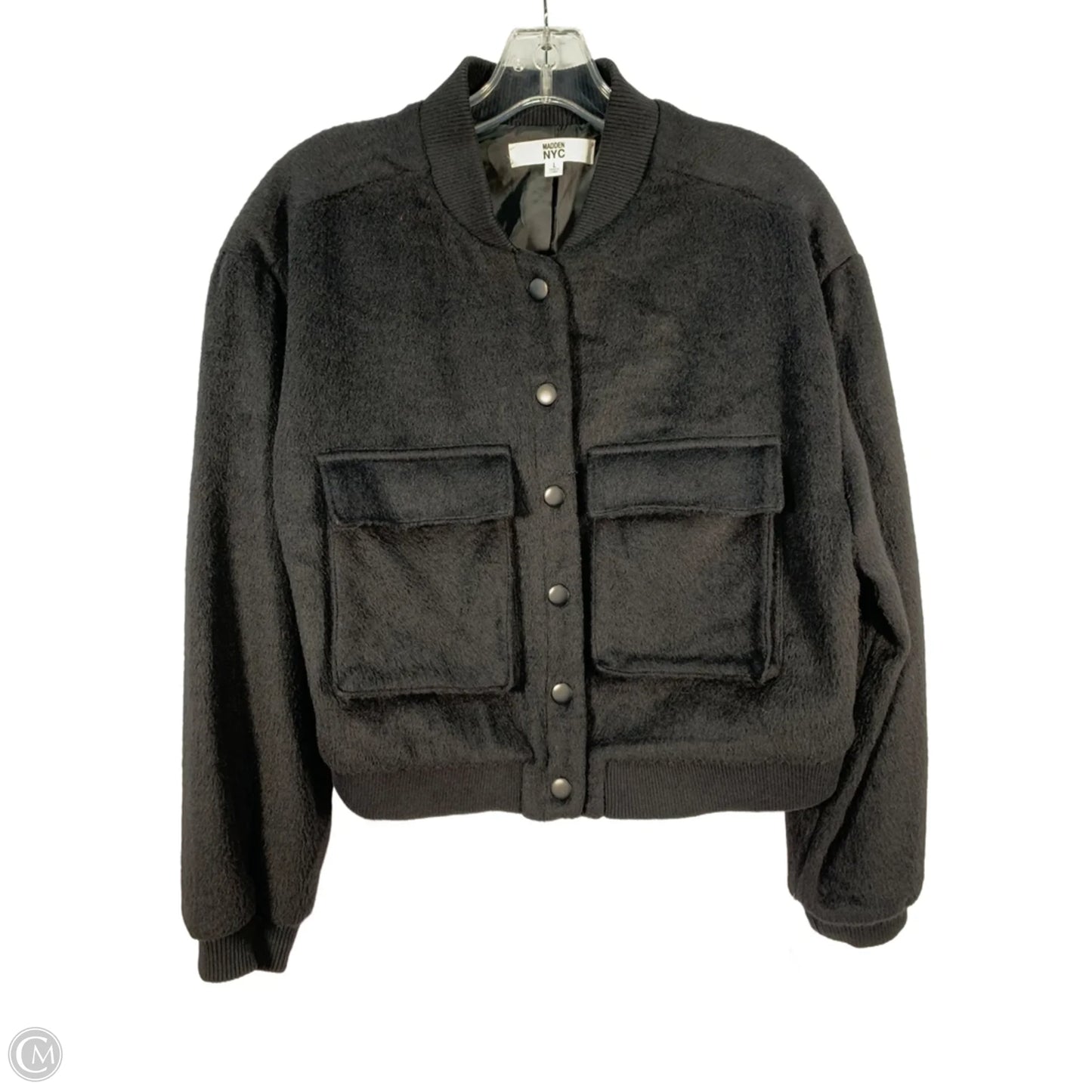 Jacket Shirt By Madden Nyc In Black, Size: L
