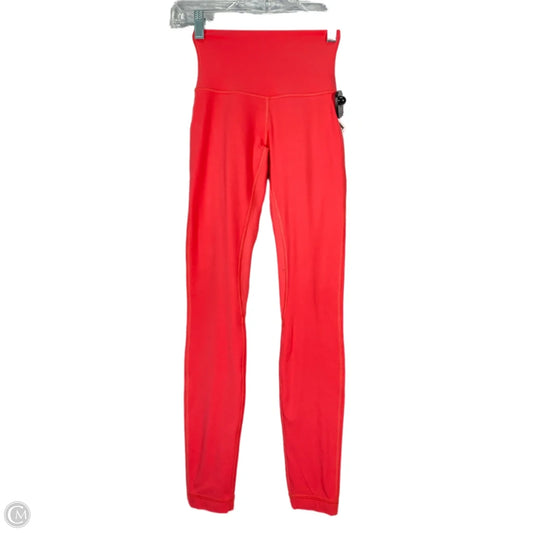 Athletic Leggings By Lululemon In Pink, Size: Xs