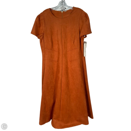 Dress Party Midi By Calvin Klein In Orange, Size: L