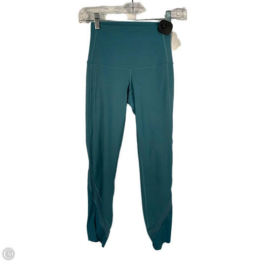 Athletic Leggings By Lululemon In Blue, Size: Xs