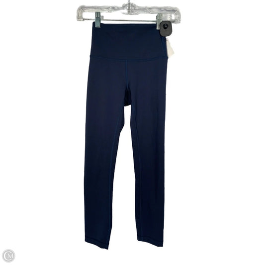 Athletic Leggings By Lululemon In Navy, Size: Xs
