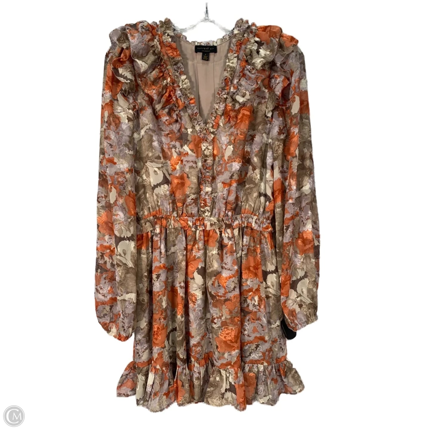 Dress Party Short By Current Air In Orange & Purple, Size: S