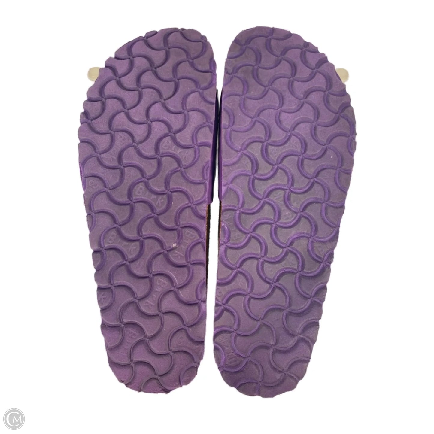 Sandals Flats By Birkenstock In Purple, Size: 7