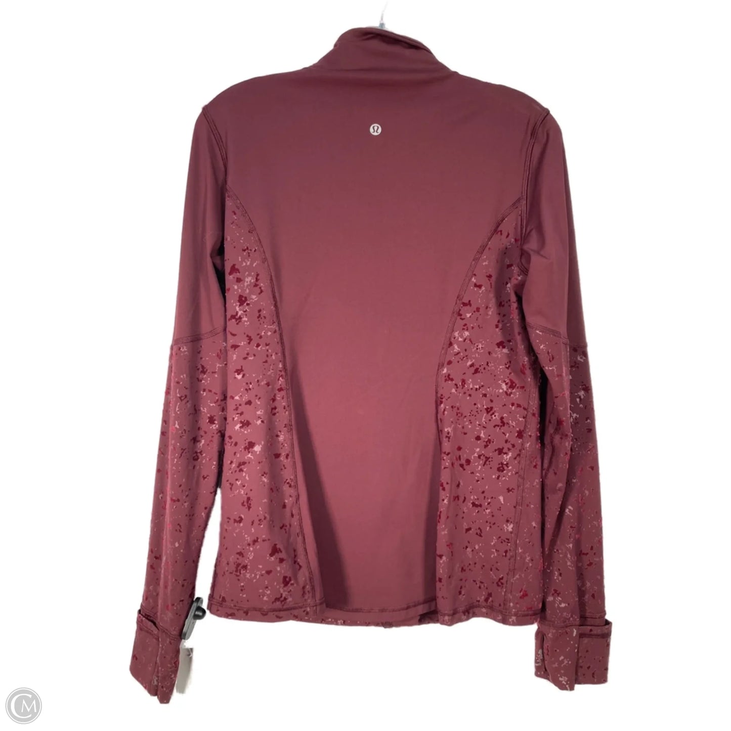 Athletic Jacket By Lululemon In Maroon, Size: L