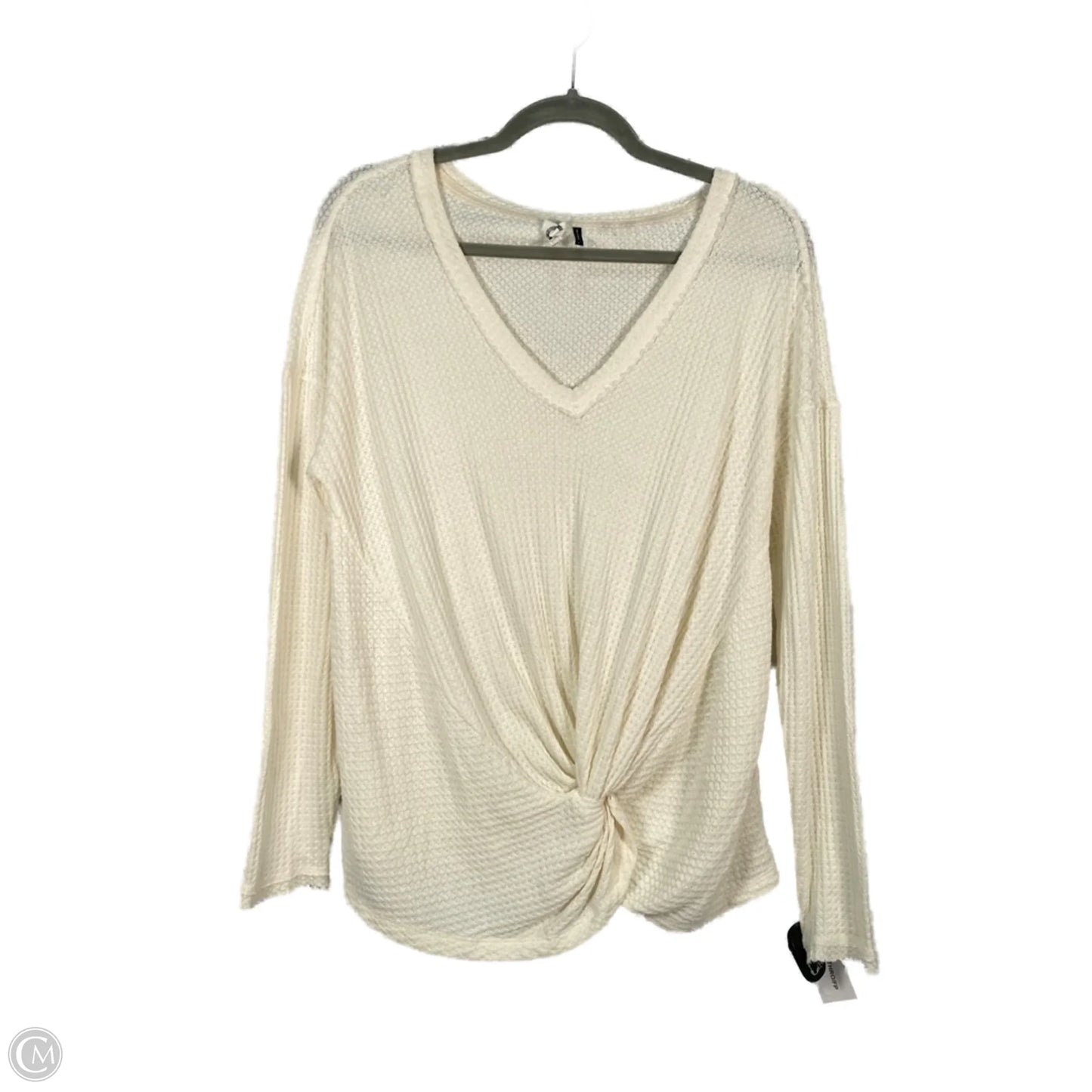 Top Long Sleeve By Akemi And Kin In Cream, Size: M