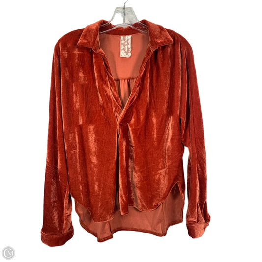 Top Long Sleeve By Clothes Mentor In Red, Size: S