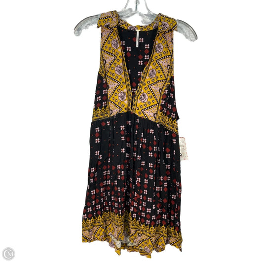 Dress Casual Short By Free People In Black & Pink, Size: M