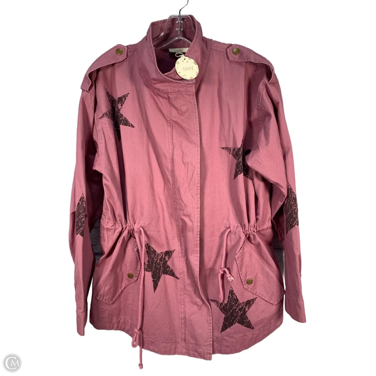 Jacket Shirt By Oddi In Purple, Size: M