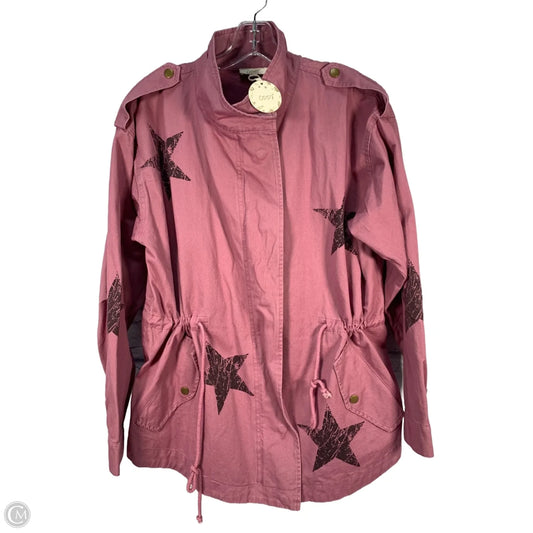 Jacket Shirt By Oddi In Purple, Size: M