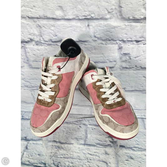 Shoes Designer By Coach In Pink & Tan, Size: 9