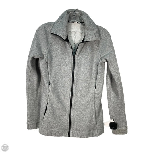 Athletic Jacket By Lululemon In Black & Grey, Size: S