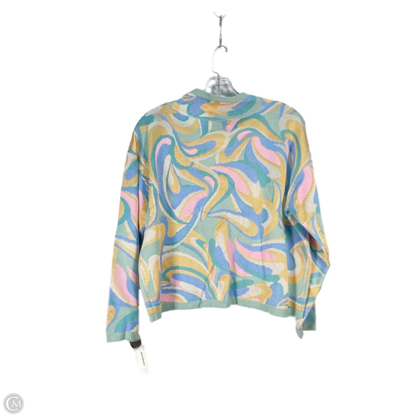 Sweater By Maeve In Blue & Gold, Size: Sp