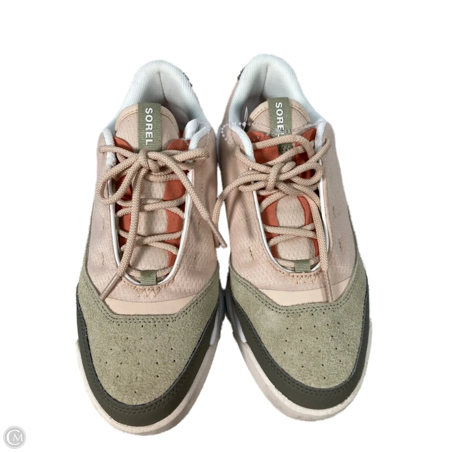 Shoes Sneakers By Sorel In Cream & Green, Size: 9