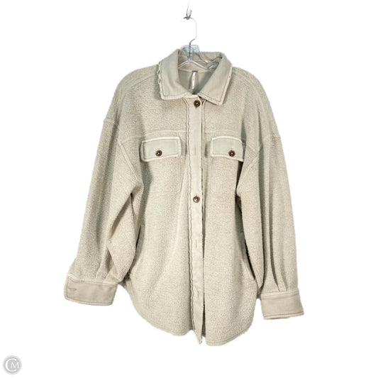 Jacket Shirt By Free People In Tan, Size: Xs