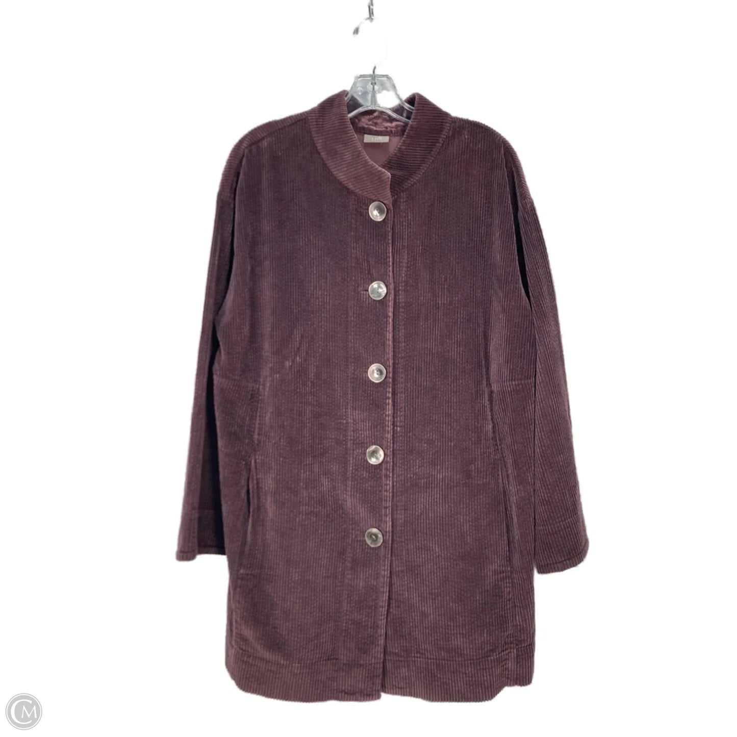Jacket Shirt By J. Jill In Purple, Size: Xl