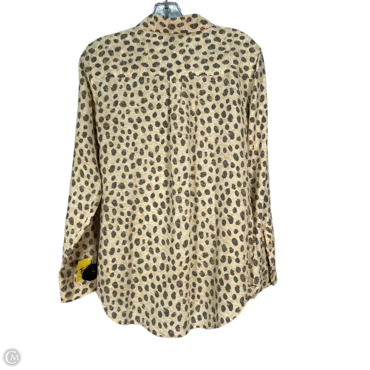 Blouse Long Sleeve By Equipment In Animal Print, Size: S