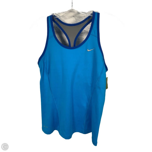 Athletic Tank Top By Nike Apparel In Blue, Size: M