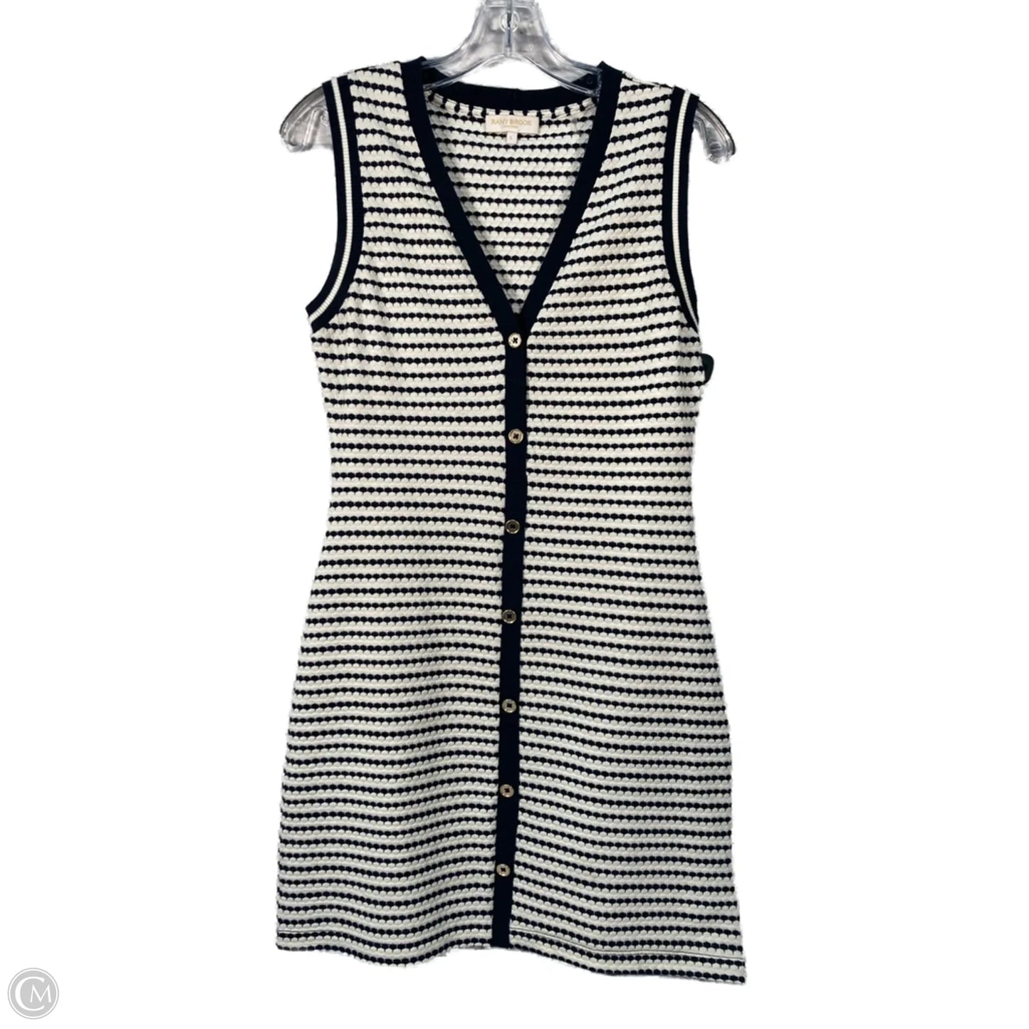 Dress Casual Short By Ramy Brook In Blue & Cream, Size: S