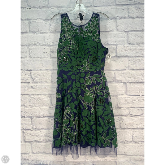 Dress Party Short By Anthropologie In Blue & Green, Size: S