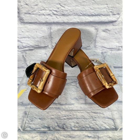 Sandals Heels Block By J Mclaughlin In Brown, Size: 9