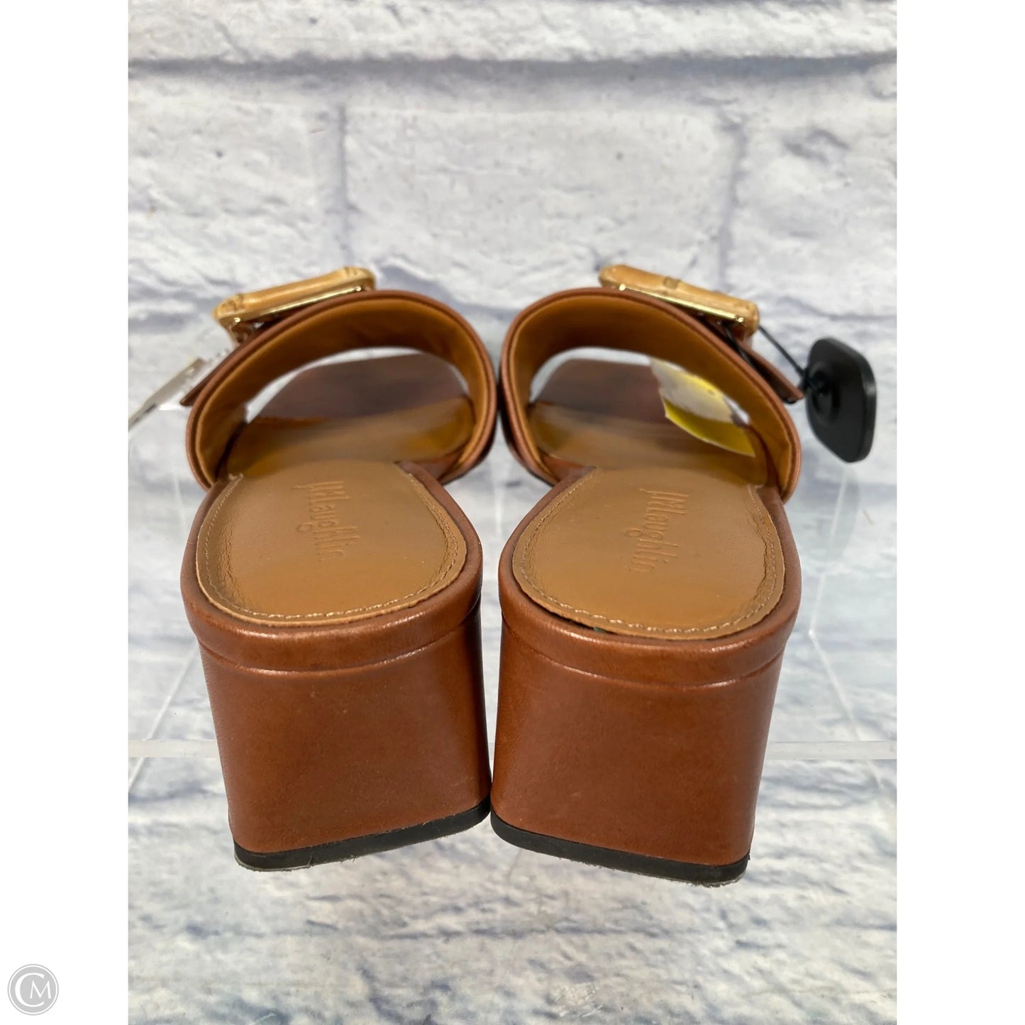 Sandals Heels Block By J Mclaughlin In Brown, Size: 9