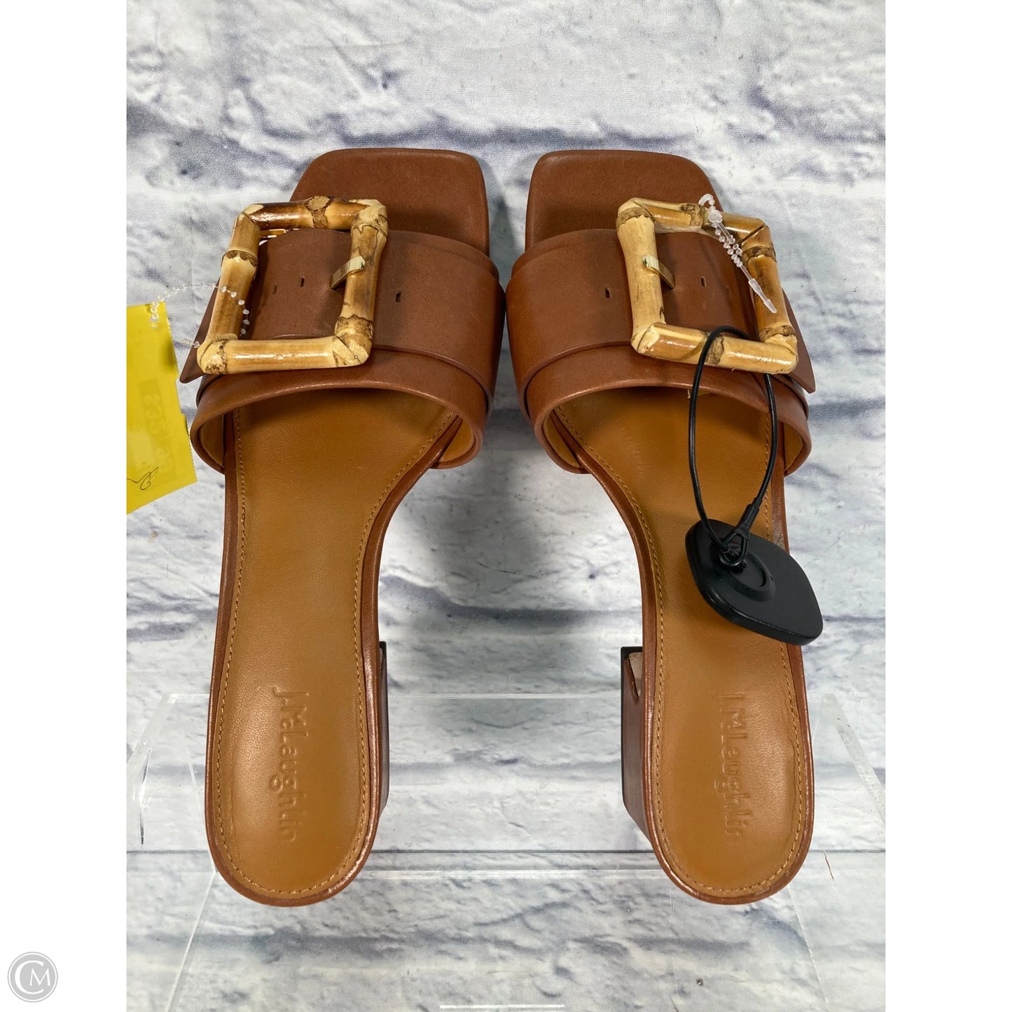 Sandals Heels Block By J Mclaughlin In Brown, Size: 9