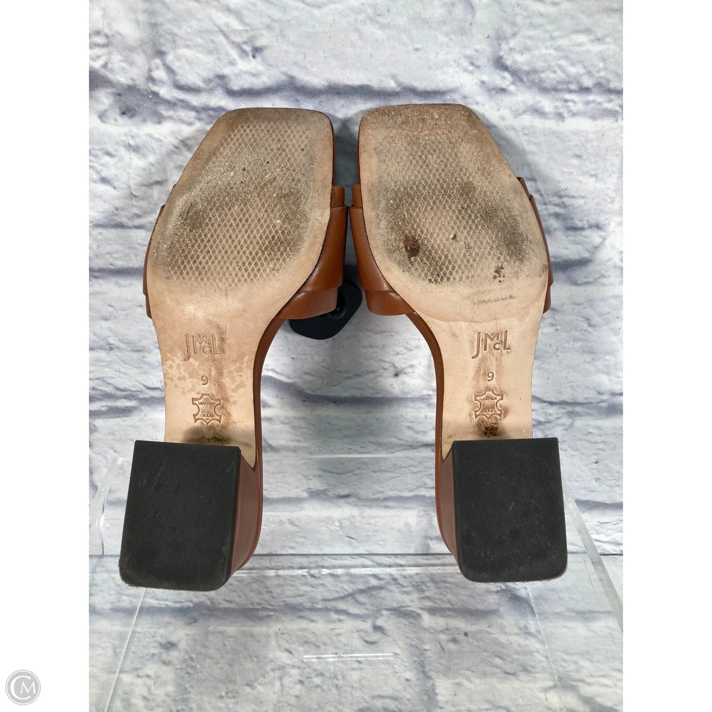 Sandals Heels Block By J Mclaughlin In Brown, Size: 9