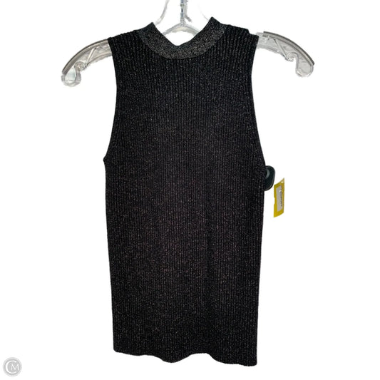 Vest Sweater By Anthropologie In Black & Silver, Size: S