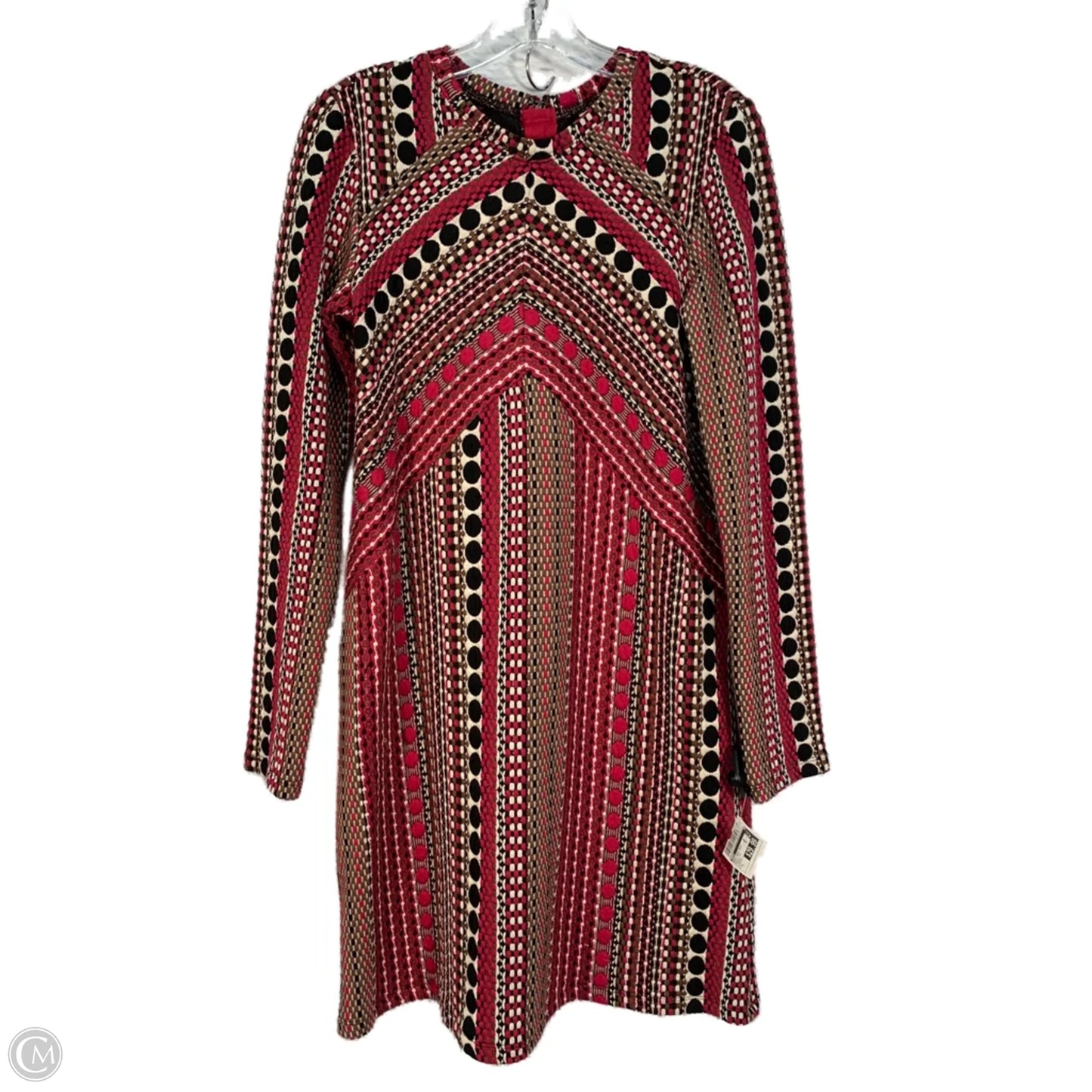 Dress Party Midi By Maeve In Brown & Pink, Size: S