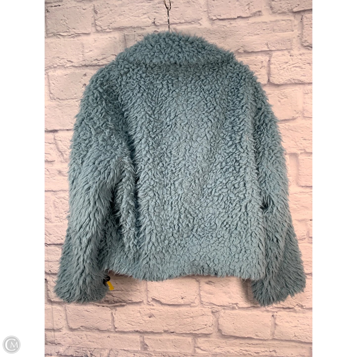 Jacket Faux Fur & Sherpa By Anthropologie In Blue, Size: Xs