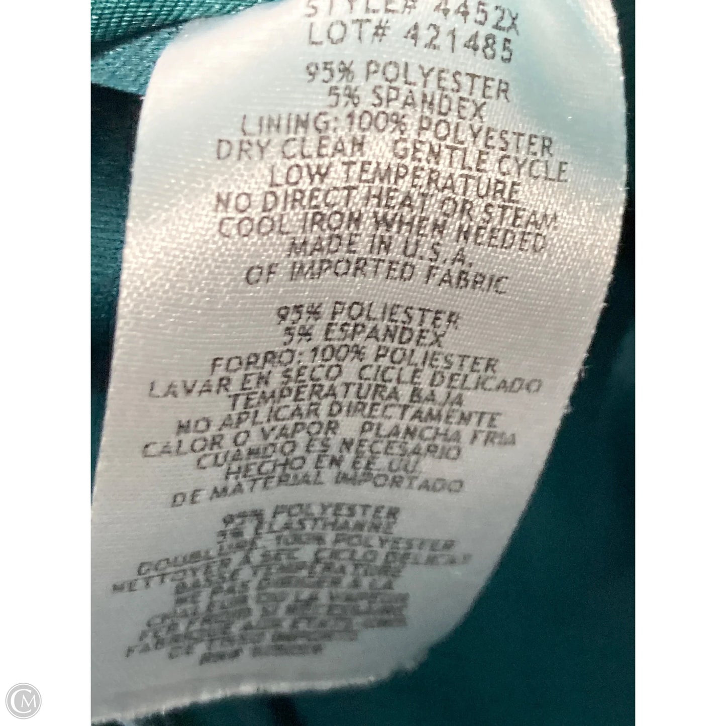 Dress Designer By Xscape In Green, Size: Xl