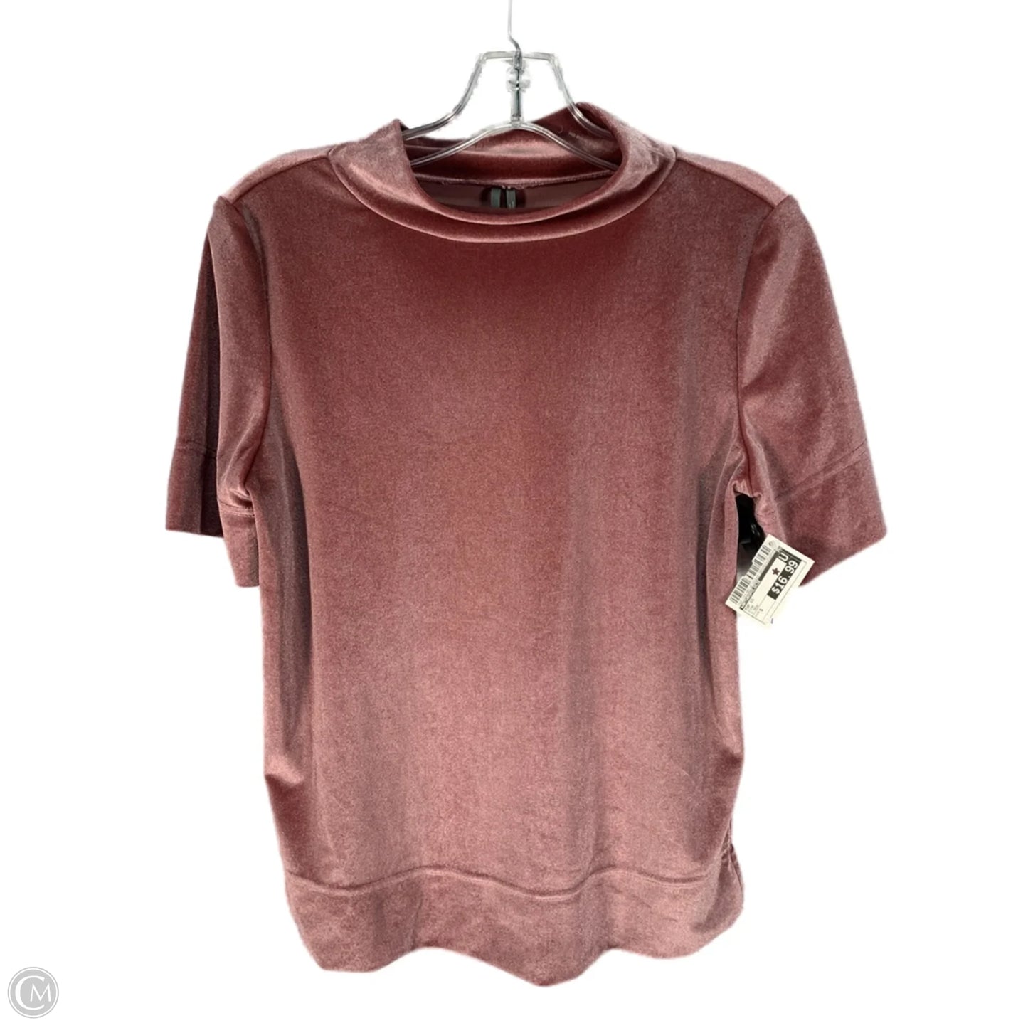 Top Short Sleeve By Anthropologie In Pink, Size: S