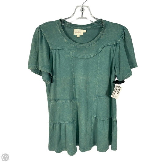 Top Short Sleeve By Deletta In Teal, Size: Xs
