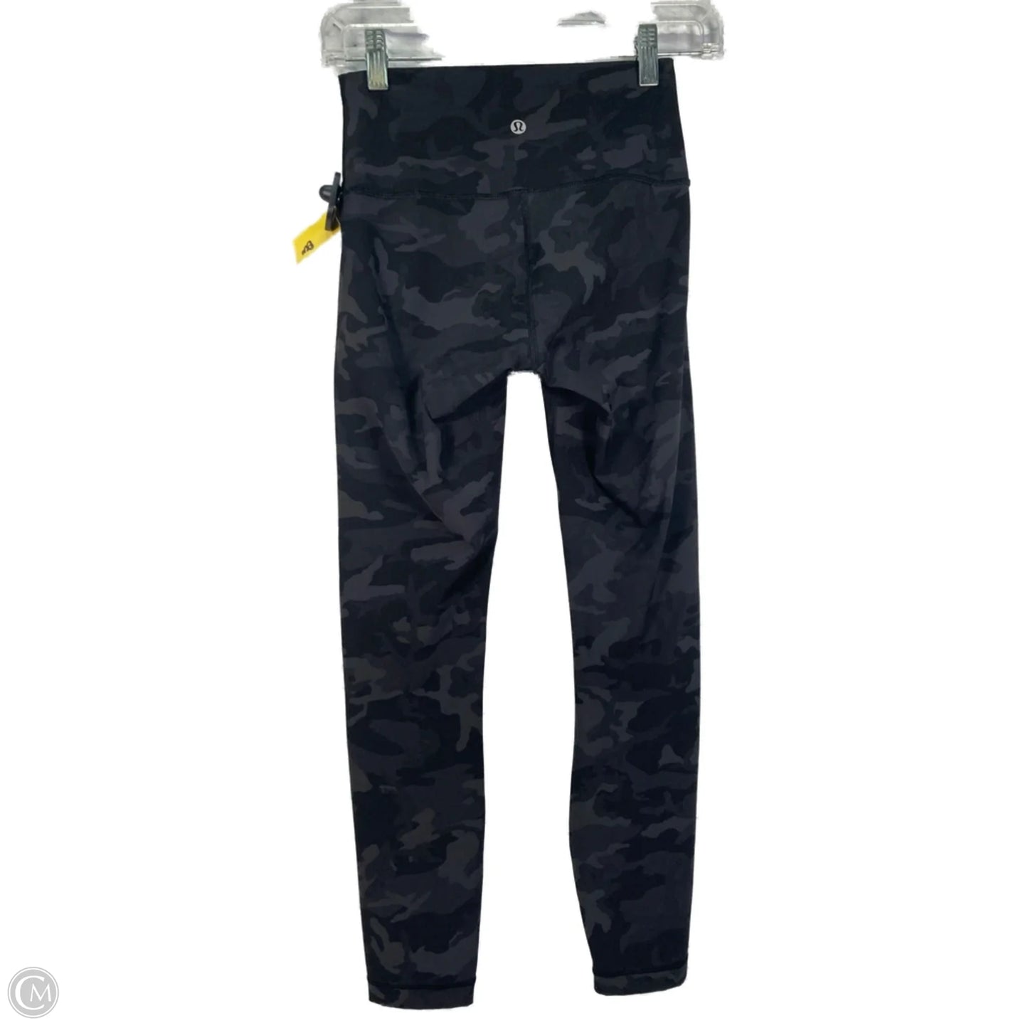 Athletic Leggings By Lululemon In Black & Grey, Size: S