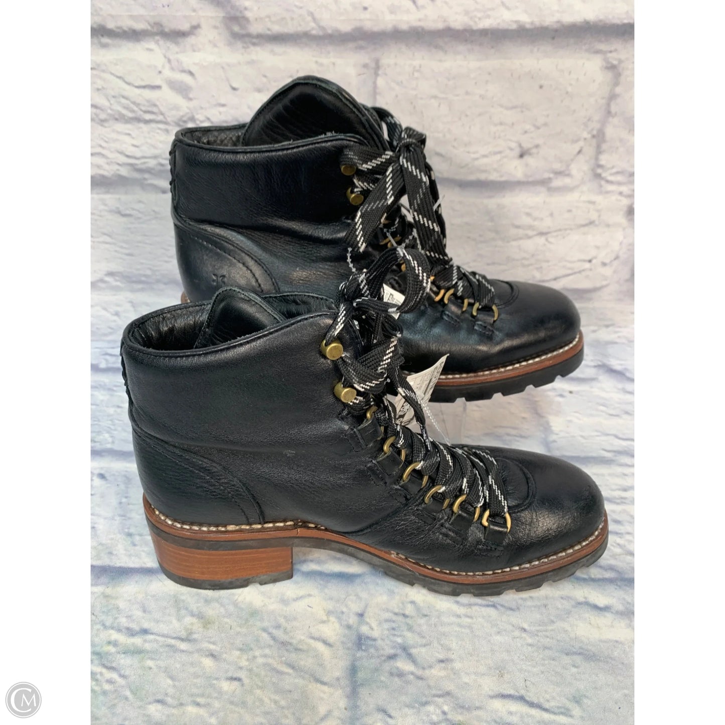 Boots Designer By Frye In Black, Size: 7.5