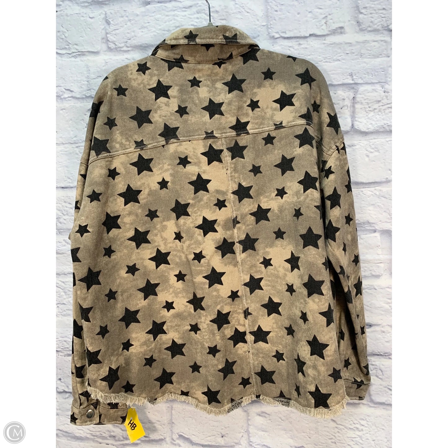 Jacket Denim By Mittoshop In Black & Brown, Size: M