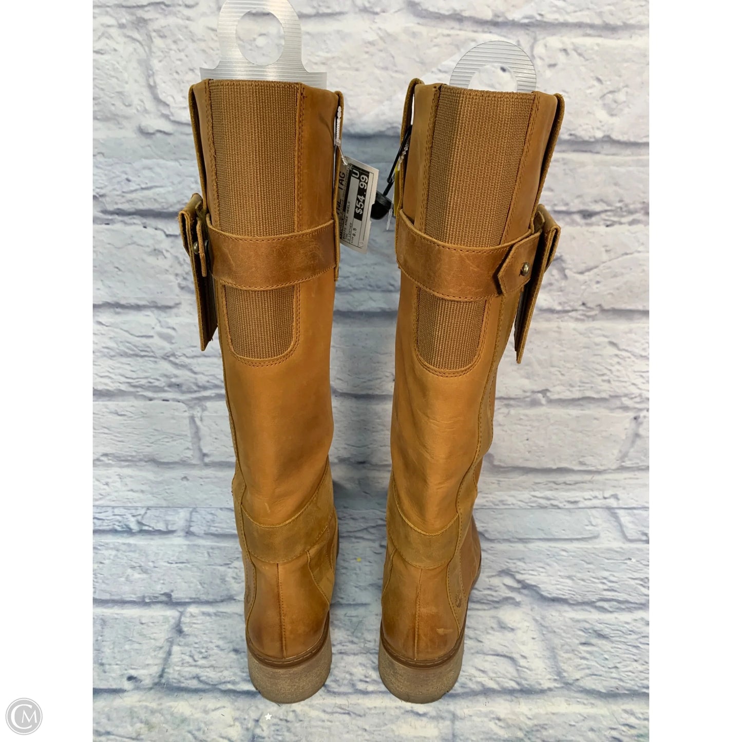 Boots Knee Heels By Timberland In Tan, Size: 8.5