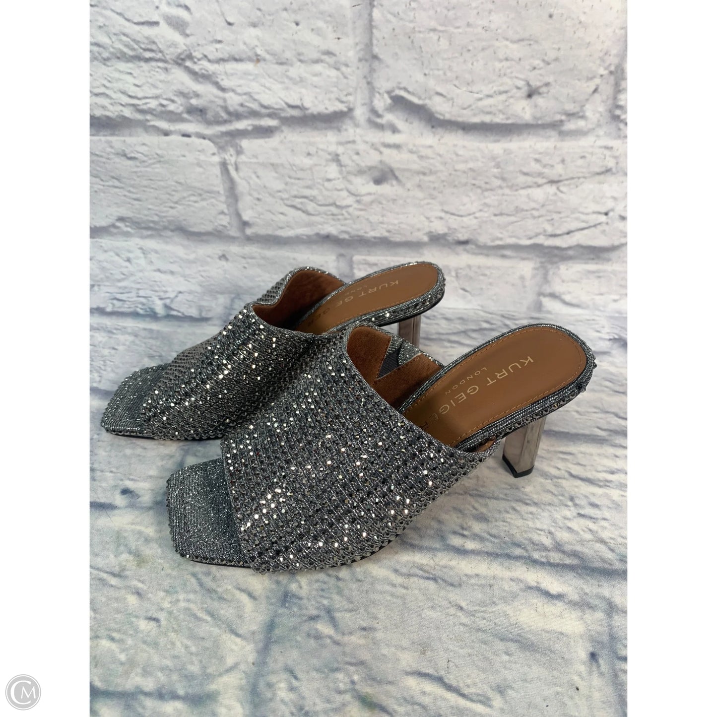 Shoes Designer By Kurt Geiger In Silver, Size: 8.5