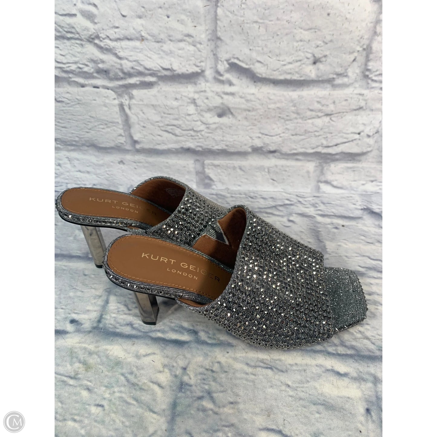 Shoes Designer By Kurt Geiger In Silver, Size: 8.5
