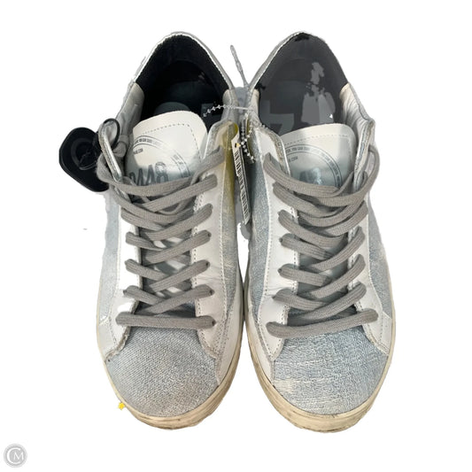 Shoes Sneakers By P448 In Blue & Grey, Size: 10