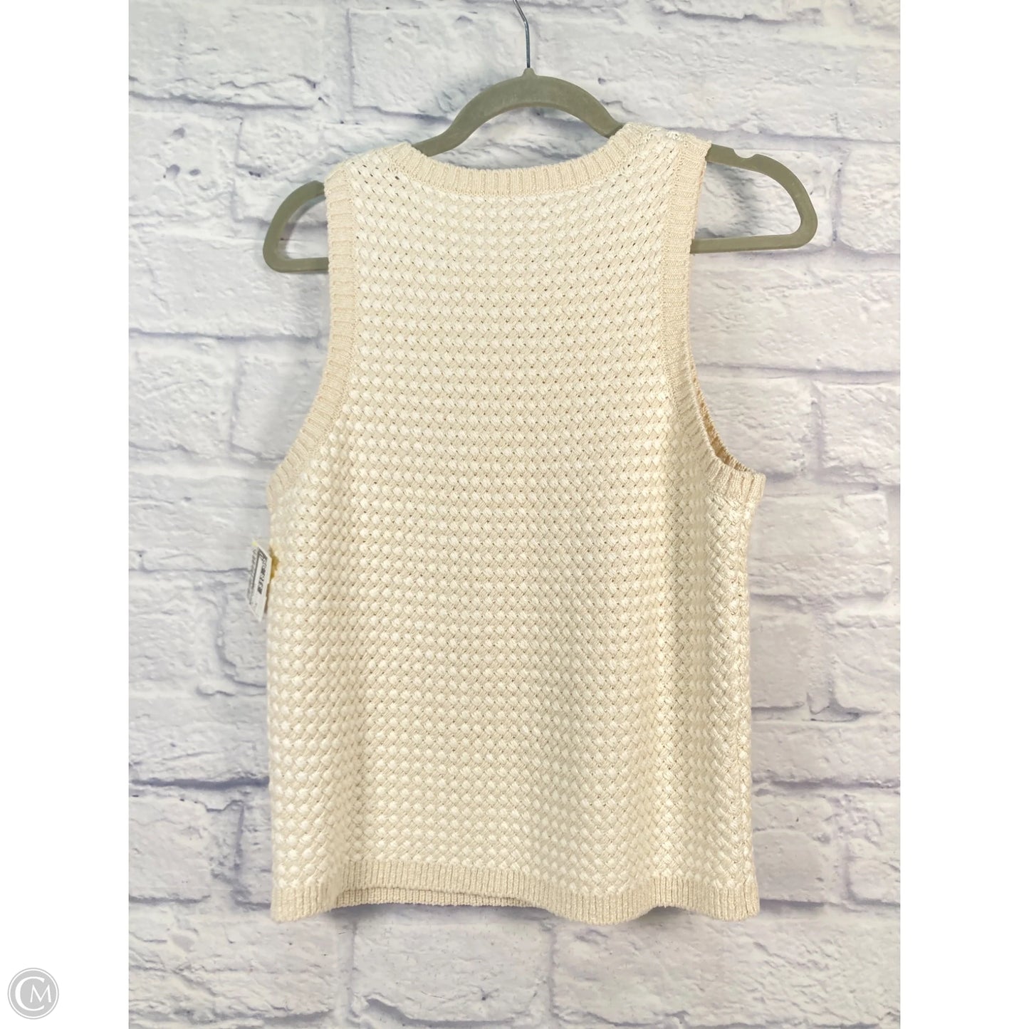 Vest Sweater By Evereve In Tan, Size: M