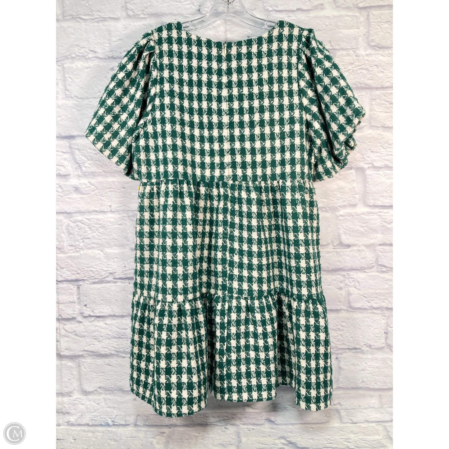 Dress Party Short By Entro In Green & White, Size: L