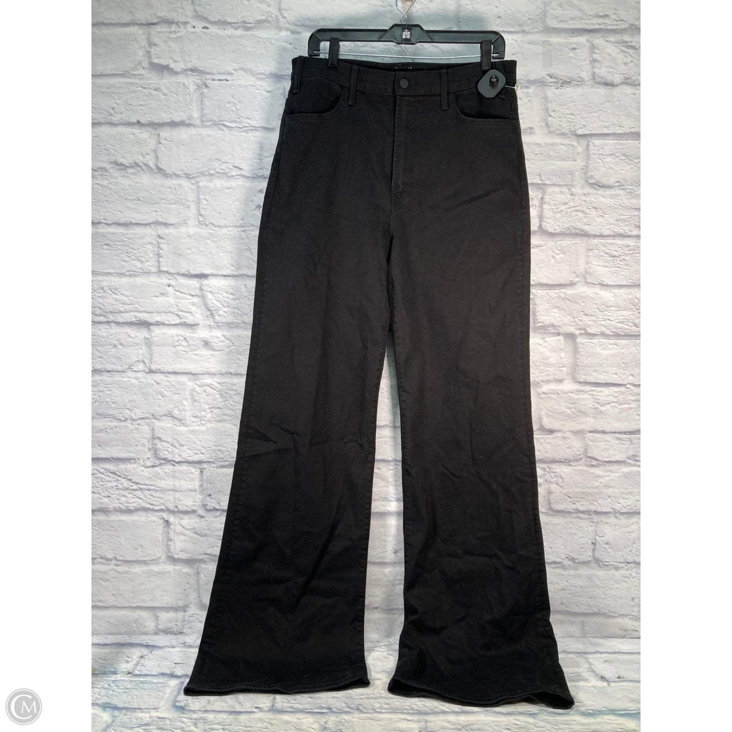 Jeans Wide Leg By Mother In Black, Size: 18