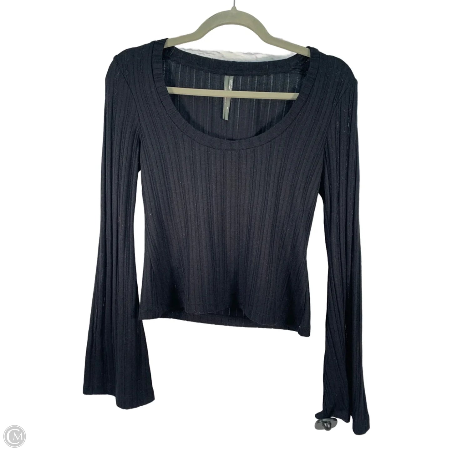 Top Long Sleeve By Anthropologie In Black, Size: Sp
