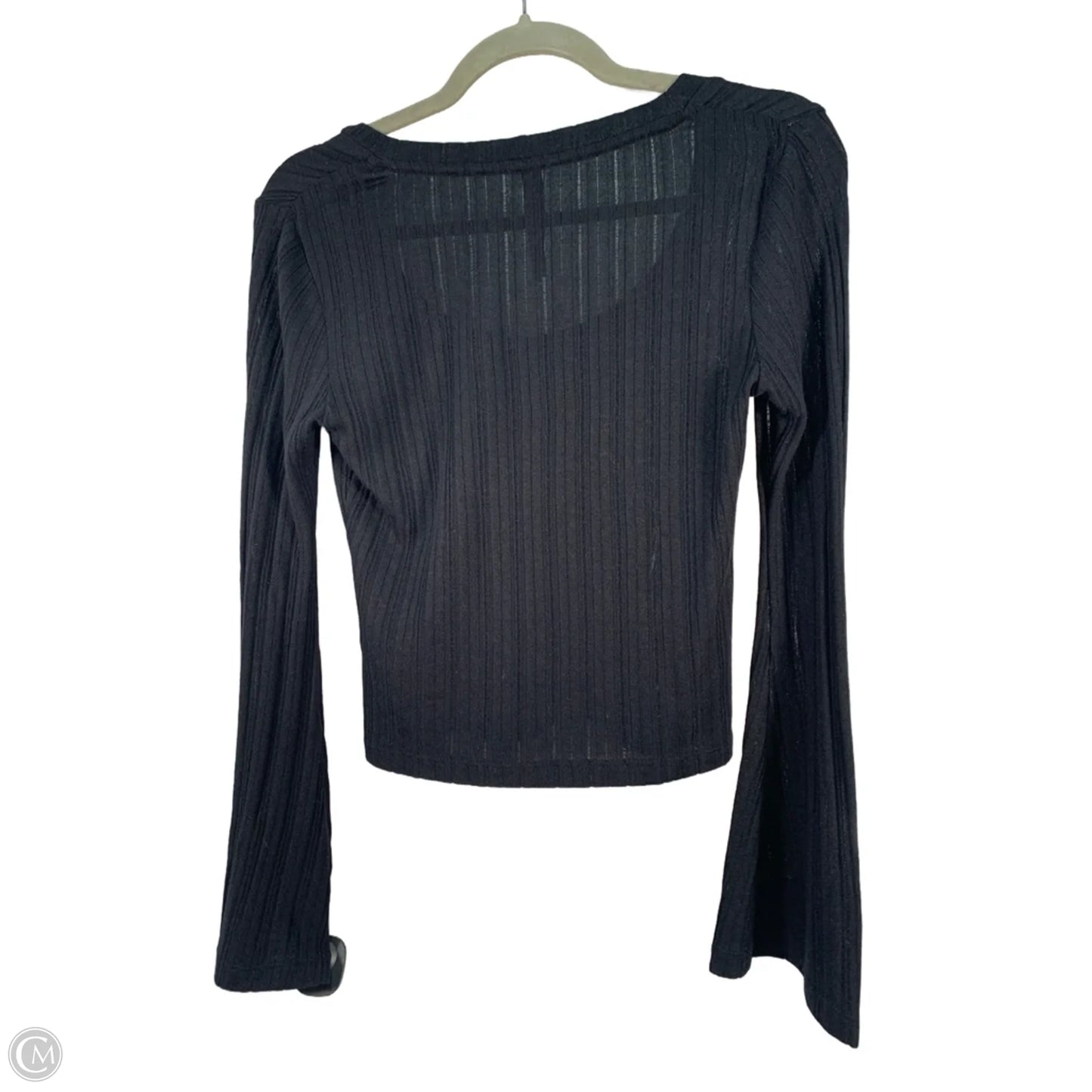 Top Long Sleeve By Anthropologie In Black, Size: Sp