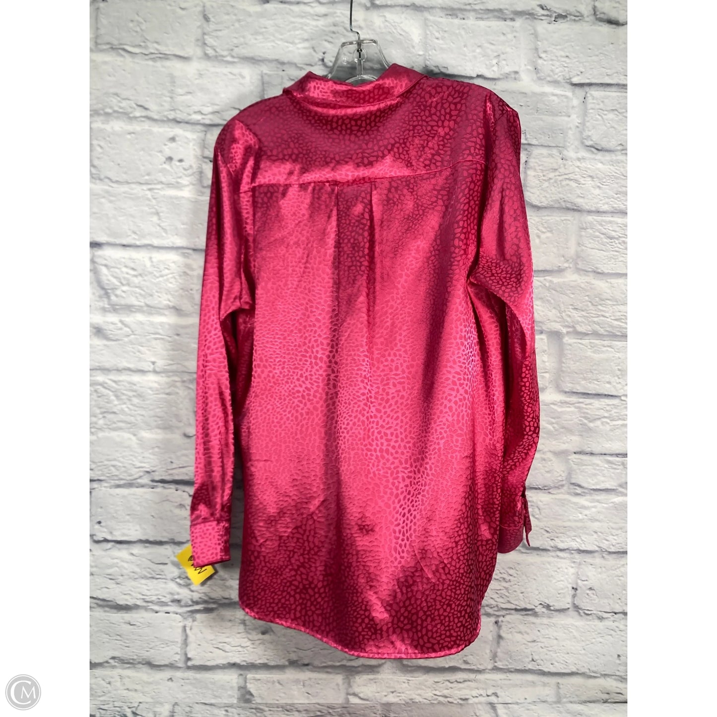 Blouse Long Sleeve By First Love In Pink, Size: M