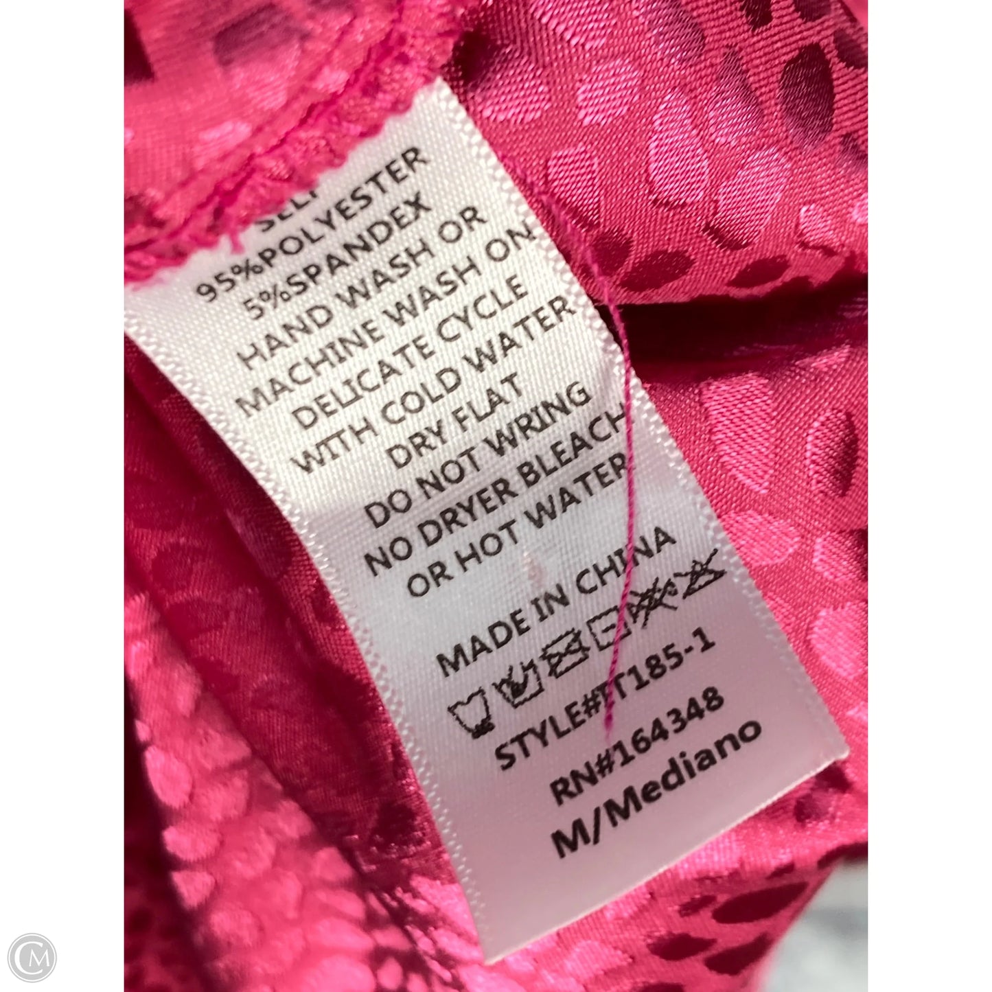 Blouse Long Sleeve By First Love In Pink, Size: M